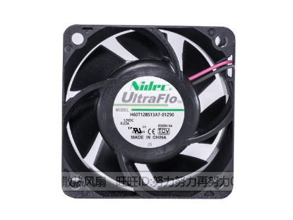 Picture of Nidec H60T12BS13A7-01Z90 Server-Square Fan H60T12BS13A7-01Z90