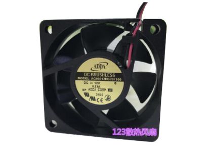 Picture of ADDA AG06012HB207100 Server-Square Fan AG06012HB207100, G