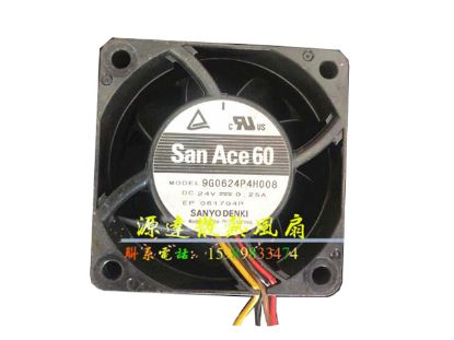 Picture of Sanyo Denki 9G0624P4H008 Server-Square Fan 9G0624P4H008