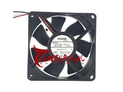 Picture of NMB-MAT / Minebea 08025SA-12N-ET Server-Square Fan 08025SA-12N-ET, 02