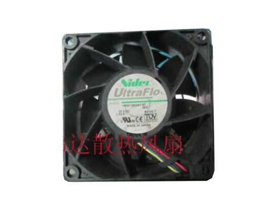 Picture of Nidec V80E12BGA7-57 Server-Square Fan V80E12BGA7-57, A03