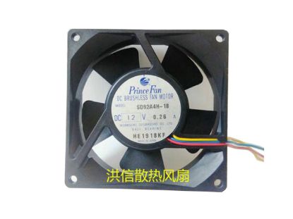 Picture of Prince Fan SD92A4H-18 Server-Square Fan SD92A4H-18