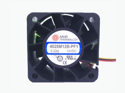 Picture of AAVID 4028M12B-PF1 Server-Square Fan 	DC 12V 0.22A, 40x40x28mm, 3-Wire