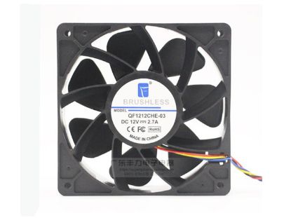 Picture of BRUSHLESS QF1212CHE-03 Server-Square Fan QF1212CHE-03