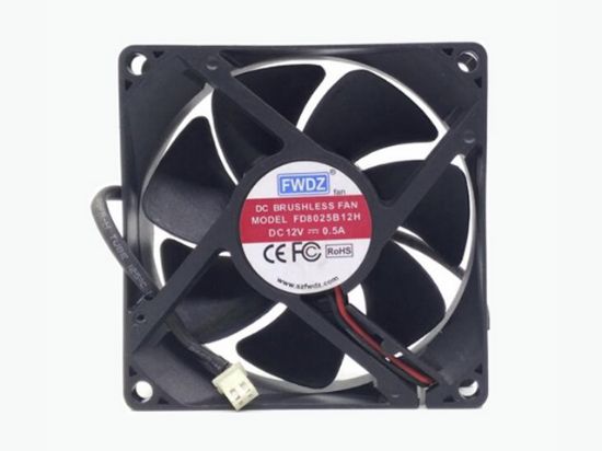 Picture of FWDZ FD8025B12H Server-Square Fan FD8025B12H