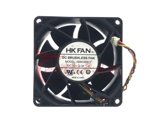 Picture of HK FAN AB8038H12 Server-Square Fan AB8038H12