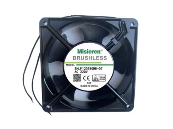 Picture of MISIEREN SHLF12038GHE-07 Server-Square Fan SHLF12038GHE-07, Alloy