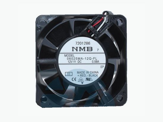 Picture of NMB-MAT / Minebea 06025MA-12Q-FL Server-Square Fan 06025MA-12Q-FL, 03