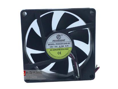 Picture of PROGRESSIVE PD802512HB-03 Server-Square Fan PD802512HB-03