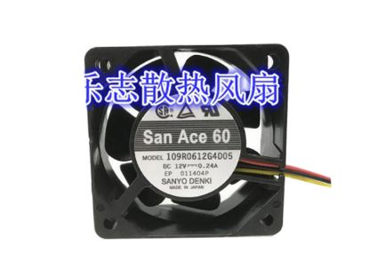 Picture of Sanyo Denki 109R0612G4D05 Server-Square Fan 109R0612G4D05