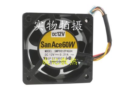 Picture of Sanyo Denki 9WP0612P4G04 Server-Square Fan 9WP0612P4G04