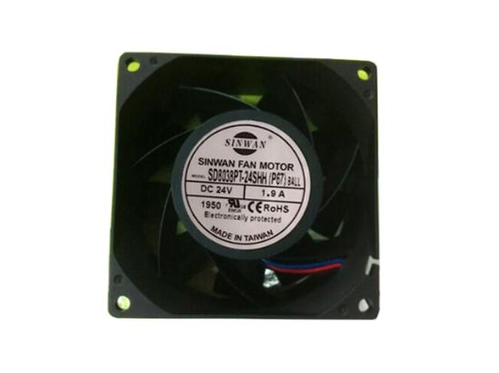 Picture of SINWAN SD8038PT-24SHH Server-Square Fan SD8038PT-24SHH, (P67)