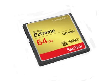 Picture of SanDisk SDCFXSB Card-CompactFlash I SDCFXSB-064G, 120MB/s