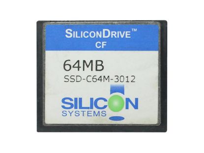 Picture of SiliconDriv SSD-C64M-3012 Card-CompactFlash I SSD-C64M-3012