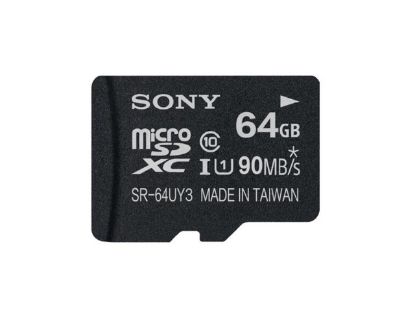 Picture of Sony SR-64UY3 Card-microSDXC SR-64UY3, 90MB/s