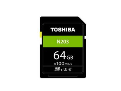 Picture of Toshiba THN-N203N0640C4 Card-Secure Digital XC THN-N203N0640C4, 100MB/s