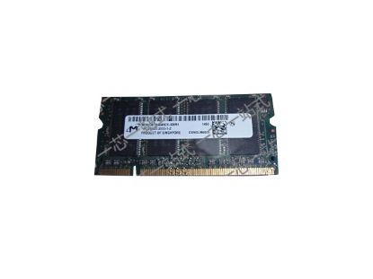 Picture of Micron MT8VDDT6464HDY-335M1 Laptop DDR-333 MT8VDDT6464HDY-335M1