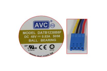 Picture of AVC DATB1238B8F Server - Square Fan S058, sq120x120x38mm, 4-wire, 48V 0.83A