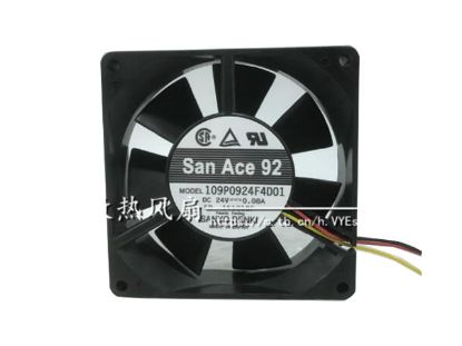Picture of Sanyo Denki 109P0924F4D01 Server-Square Fan 109P0924F4D01