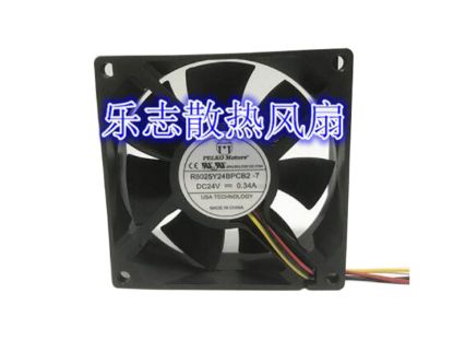 Picture of PELKO R8025Y24BPCB2 Server-Square Fan R8025Y24BPCB2, -7