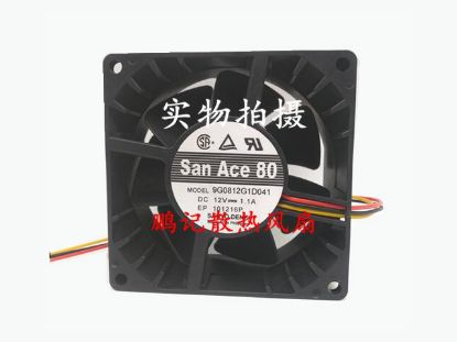 Picture of Sanyo Denki 9G0812G1D041 Server-Square Fan 9G0812G1D041