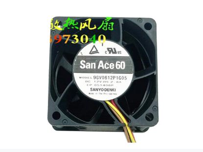 Picture of Sanyo Denki 9GV0612P1G05 Server-Square Fan 9GV0612P1G05
