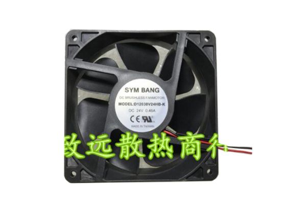 Picture of SYM BANG D12038V24HB-K Server-Square Fan D12038V24HB-K