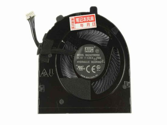 Picture of Laptop Fan AVC BAZA0706R5H Y002 5V 0.5A, 5 wire ThinkPad E480 E485 E580 E585