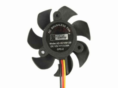 Picture of ID-Cooling ND-5010M12B DC 12V 0.08A, Dia 45mm CTC 26mm, 3-wire