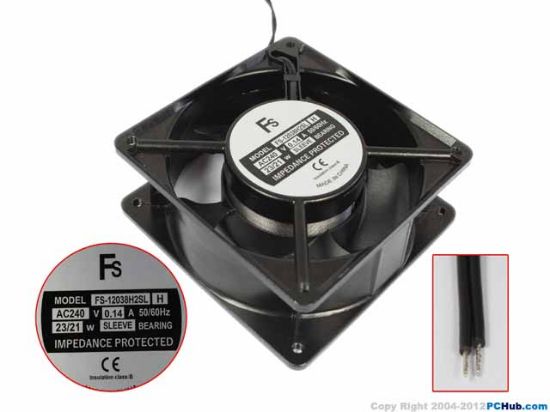 Picture of FS Fan FS-12038H2SL Server-Square Fan FS-12038H2SL, Alloy Framed
