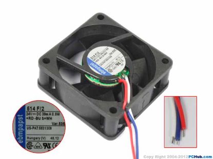 Picture of ebm-papst 514 F/2 Server-Square Fan 514 F/2