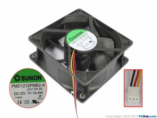 Picture of SUNON PMD1212PMB2-A Server-Square Fan PMD1212PMB2-A, (2).F.GN.I55