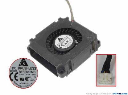 Picture of Delta Electronics BFB0612MB Server - Blower Fan -9K14, w45x4x4, 12V 0.17A