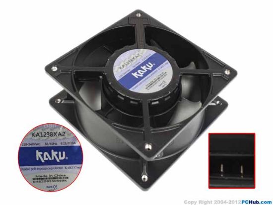 Picture of Kaku KA1238XA2 Server - Square Fan sq120x120x38, 240V 0.15A