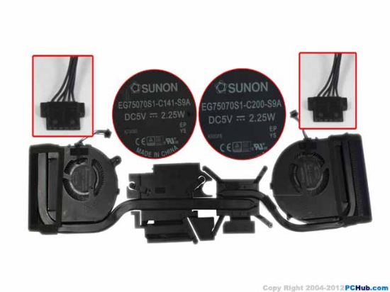 Picture of Lenovo ThinkPad S5 E560p Cooling Fan  5V Heatsink 2, W20x6x6xP