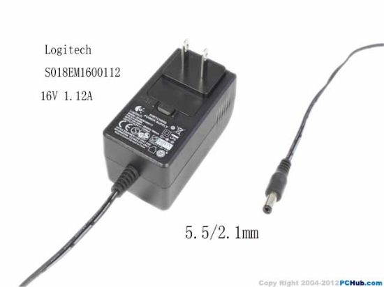 Picture of Logitech S018EM1600112 AC Adapter 13V-19V S018EM1600112, 534-000268