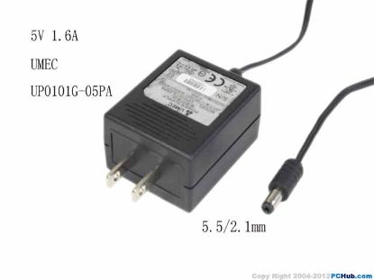 Picture of UMEC UP0101G-05PA AC Adapter 5V-12V UP0101G-05PA