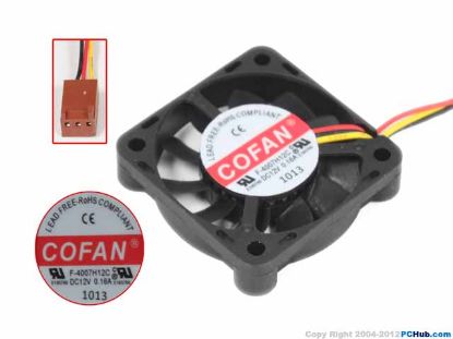 Picture of COFAN F-4007H12C Server-Square Fan F-4007H12C