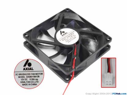 Picture of AXIAL-Fan / WAYSUN DA08015M12B Server-Square Fan DA08015M12B