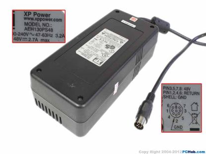 Picture of XP Power AEH130PS48 AC Adapter 20V & Above AEH130PS48