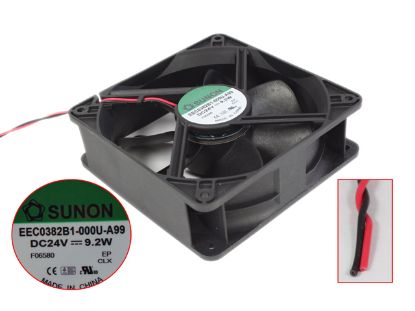 Picture of SUNON EEC0382B1-000U-A99 Server - Square Fan , sq120x120x38mm, 2-wire, DC 24V 9.2W