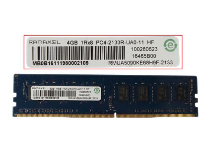 Picture of RAMAXEL RWUA5090KE68H9F-2133 Desktop DDR4-2133 4GB, DDR4-2133, PC4-17000, RWUA5090KE68H9F-2133