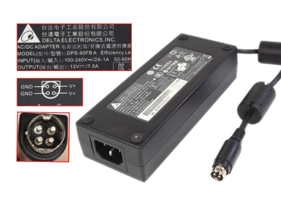 Picture of Delta Electronics DPS-90FB AC Adapter 5V-12V DPS-90FB A
