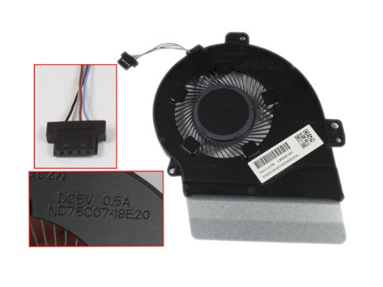 Picture of HP Pavilion 15-cs Series Cooling Fan L40620-001, ND75C07, -18E20, 47G7ETP102B