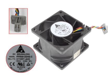 Picture of Delta Electronics PFR0612DHE-C Server-Square Fan PFR0612DHE-C, BFJ CT3RT-A00
