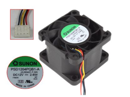 Picture of SUNON PSD1204PQB1-A Server - Square Fan (2).B3421.F.GN, sq40x40x28mm, w50x4x4, DC 12V 2.6W