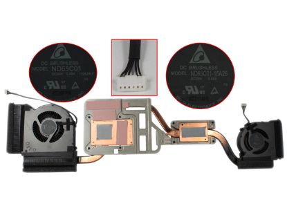 Picture of Lenovo Thinkpad P70 Cooling Fan  00NY301 ND65C01, -15A26 DC 05V 0.45A 6-Pin 5W