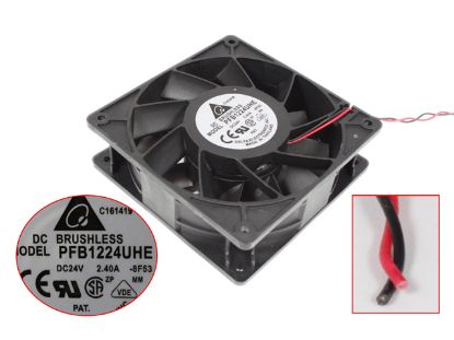 Picture of Delta Electronics PFB1224UHE Server - Square Fan 8F53, DC 24V 2.4A, 120x120x38mm