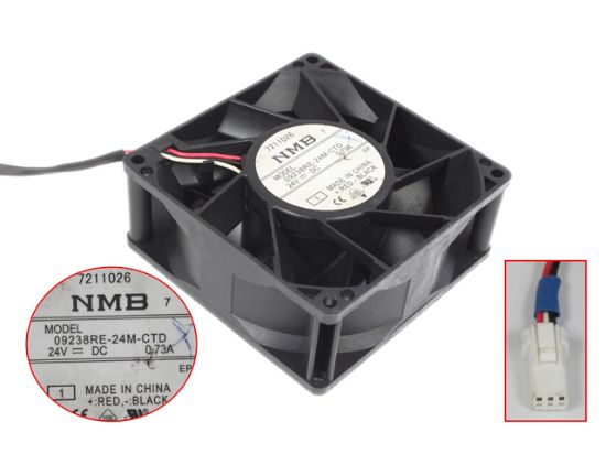 Picture of NMB-MAT / Minebea 09238RE-24M-CTD Server-Square Fan 09238RE-24M-CTD, 1