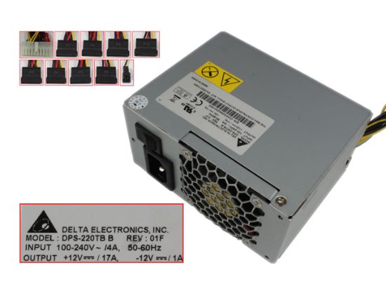 Picture of Delta Electronics DPS-220TB Server - Power Supply DPS-220TB B, 220W, 100-240V 4A, 50-60Hz
